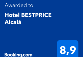 Hotel BESTPRICE Alcalá obtiene la distinción de BOOKING de Traveller Review Award 2023 con un 8,9
